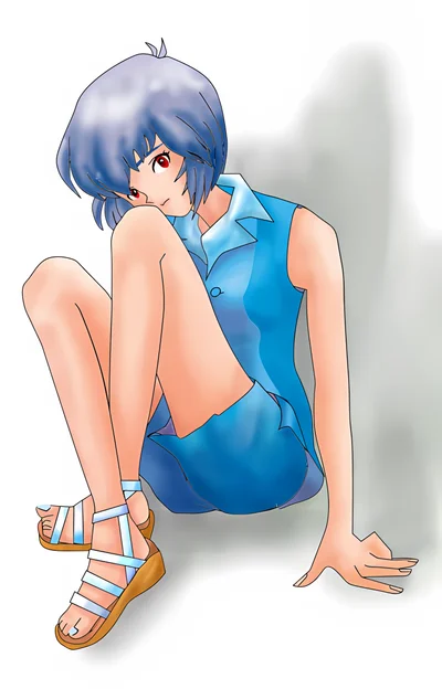 Neon Genesis Evangelion - Rei Ayanami scene