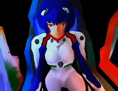 Neon Genesis Evangelion - Rei Ayanami scene