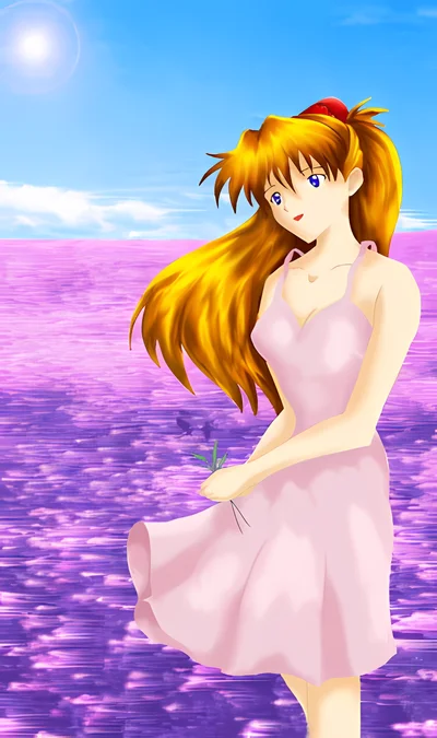 Neon Genesis Evangelion - Asuka Langley scene