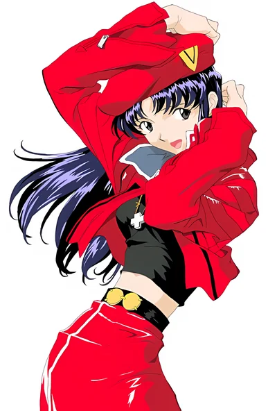 Neon Genesis Evangelion - Misato Katsuragi scene