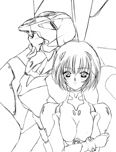 Neon Genesis Evangelion - Rei Ayanami scene