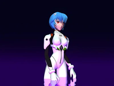 Neon Genesis Evangelion - Rei Ayanami scene