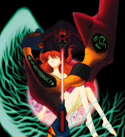 Neon Genesis Evangelion - Asuka Langley scene