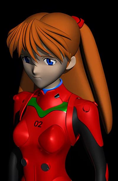 Neon Genesis Evangelion - Asuka Langley scene