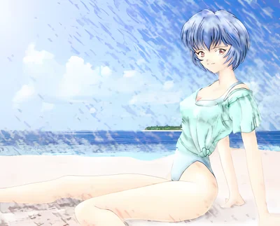 Neon Genesis Evangelion - Rei Ayanami scene