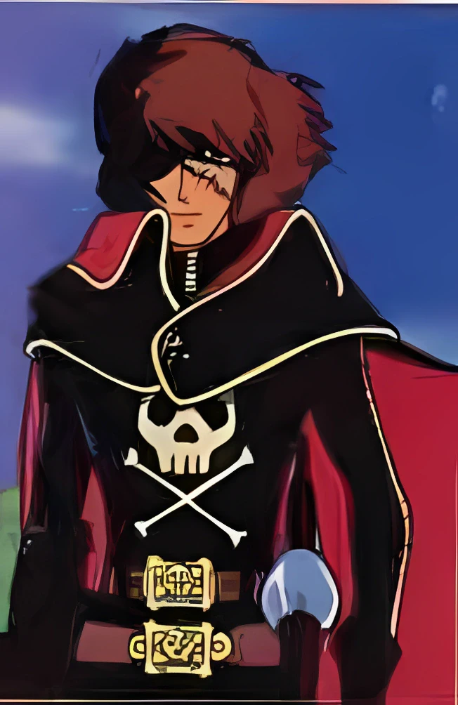Galaxy Express scene - harlock