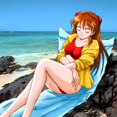 Neon Genesis Evangelion - Asuka Langley scene