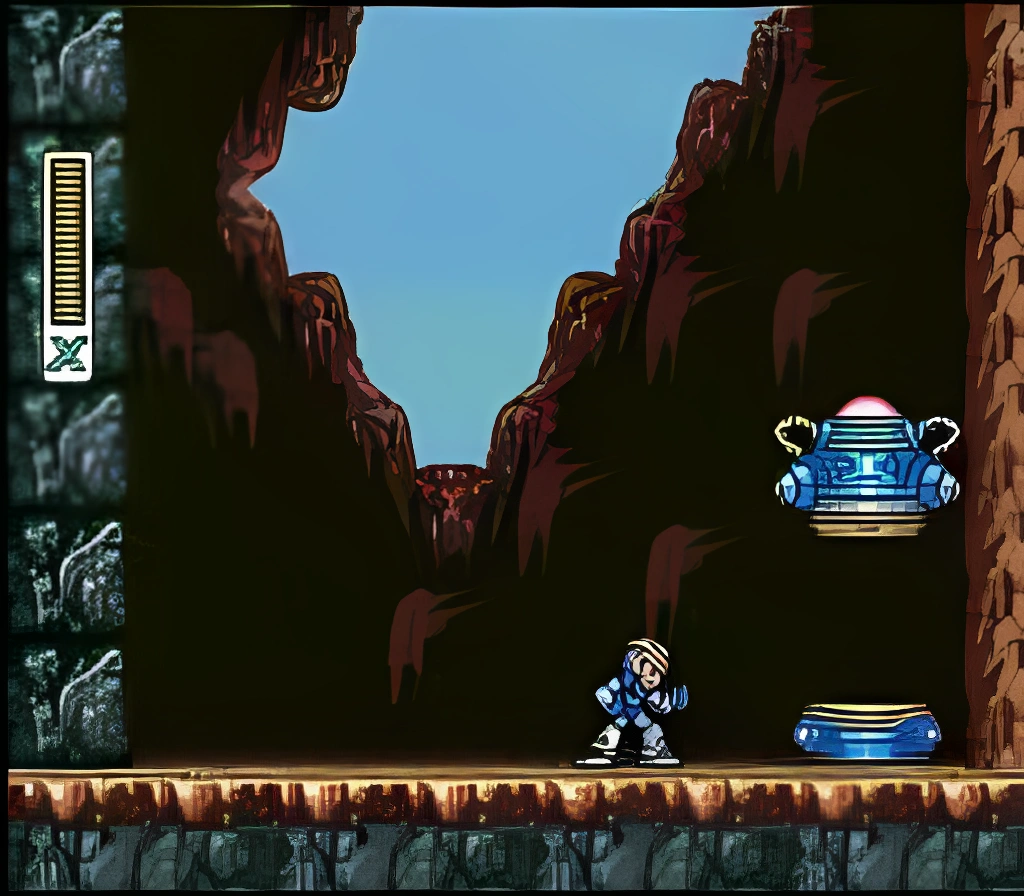 Mega Man scene - armor